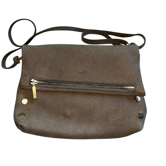 Hammitt Los Angeles khaki beige all weather slim cross body flap bag ASNEW - Picture 1 of 6